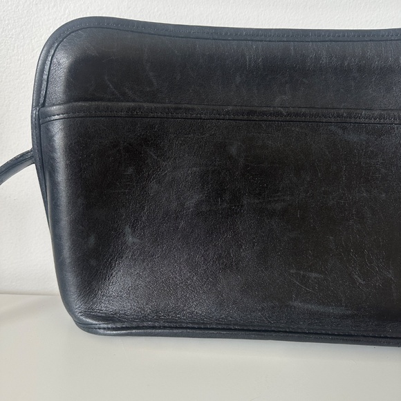 Vintage Coach #9902 Oliver Bag Black Leather Crossbody Shoulder Bag Purse - Picture 3 of 9